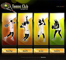 Tenis Club flash template - id 300802259
