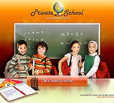 Private School flash template - id 300802270