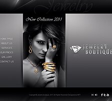 Jewelry Boutique, easy flash template